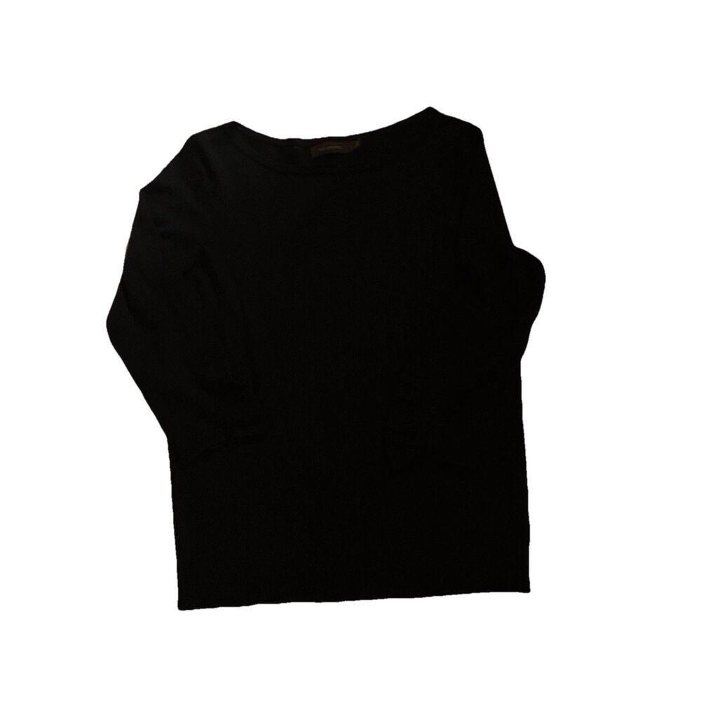 The Limited Black Scoop Neck Lightweight Knit Wool Blend Sweater Women’s L